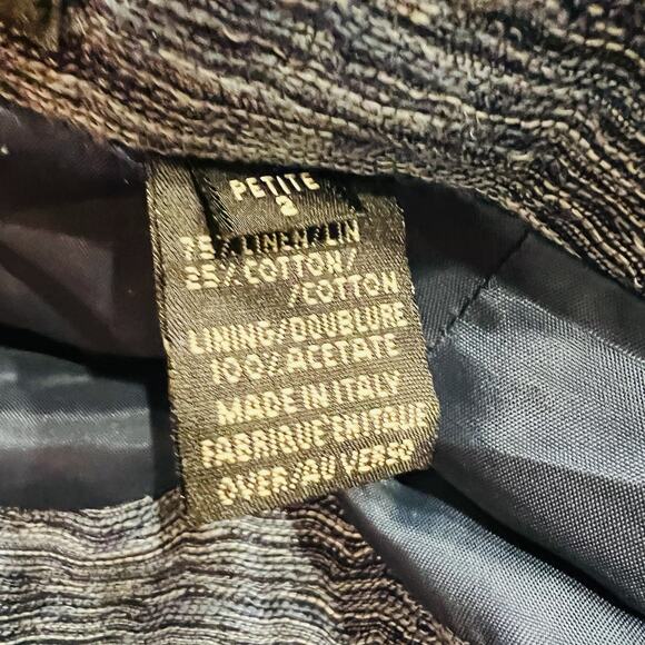 Dana Buchman Pants Women’s Petite Sz 2 Blue Straight Leg Stretch Pull-On (A0129) - Picture 4 of 5